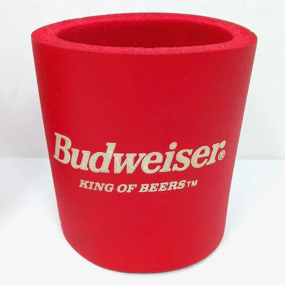 Vintage 90s Budweiser Iguana Louie & Frank Beer Can Koozie Holder Lot of 2 Frogs